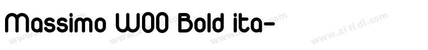 Massimo W00 Bold ita字体转换